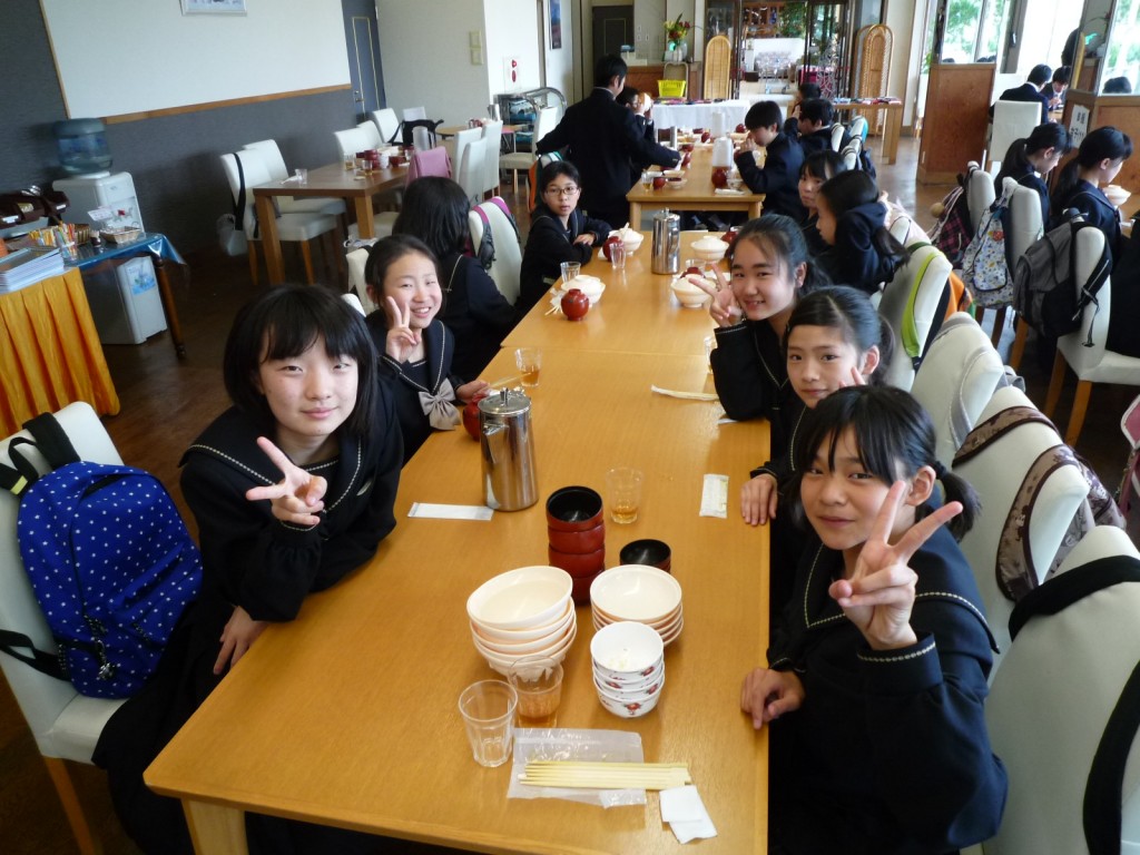 A組女子朝食